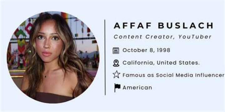 Affaf Buslach (instagramstar) Wiki,Age,Birthday,Biography,Height,Net Worth ..