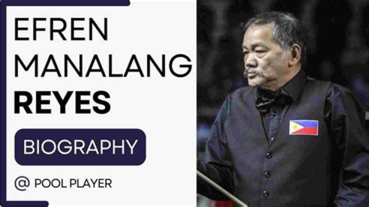 Efren Reyes - Bio, Age, Wiki, Facts and Family