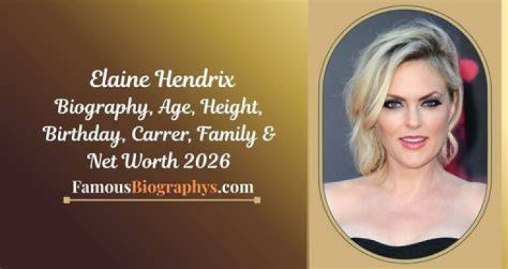 Elaine Hendrix - Bio, Age, Wiki, Facts and Family