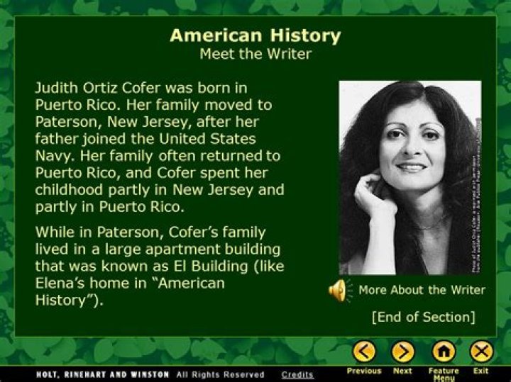 Judith Ortiz Cofer - Bio, Age, Wiki, Facts and Family
