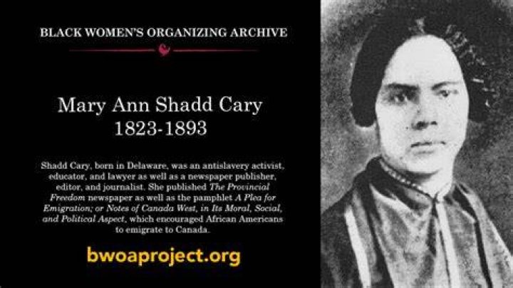 Mary Ann Shadd - Bio, Age, Wiki, Facts and Family