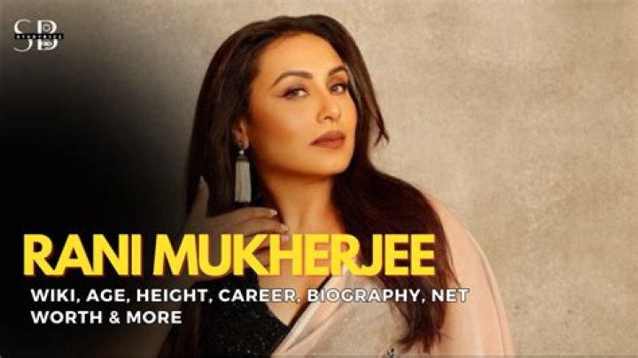 Rani Mukerji - Bio, Age, Wiki, Facts and Family