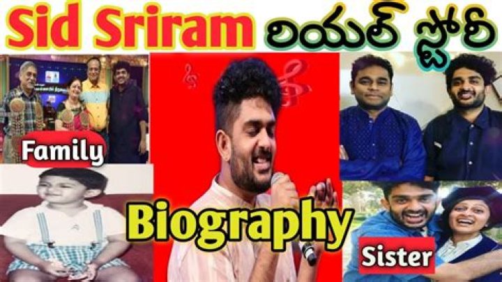 Sid Sriram - Bio, Age, Wiki, Facts and Family