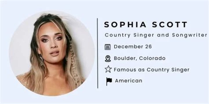 Sophia Scott (singer) - Wikipedia, Age, Net Worth, Biography , Spotify, TikTok, Facebook, Facts and Family