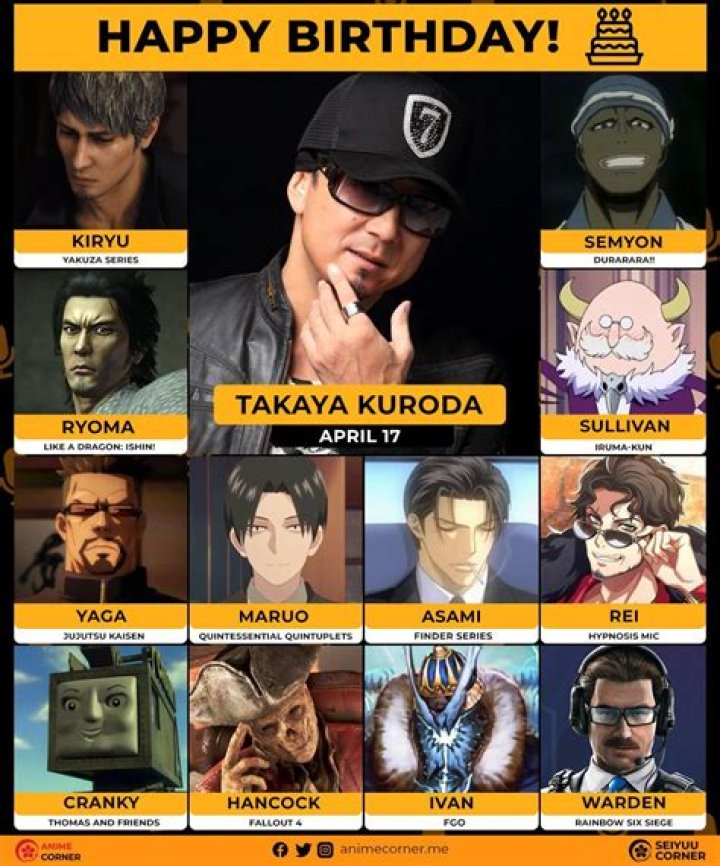 Takaya Kuroda: Voice Actor Detailed Bio, Age, Birthday, & Height Insights and more