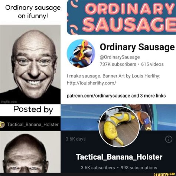 Who is Ordinary Sausage ? Wikipedia,Age,Height,Weight,Real Name,Net Worth